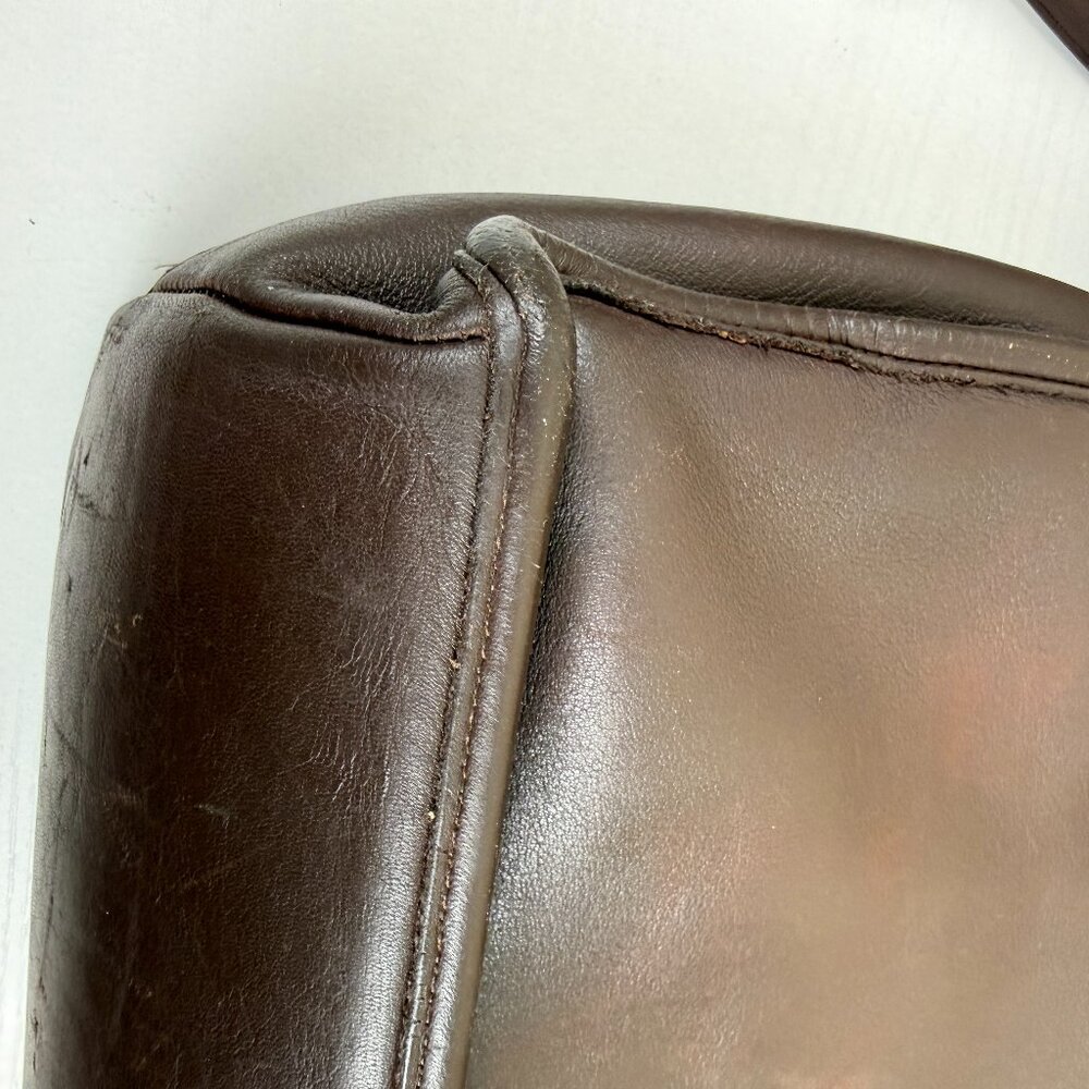 Vintage Coach Beekman Brown Leather Briefcase Laptop Bag Style 5266 - Picture 6 of 16